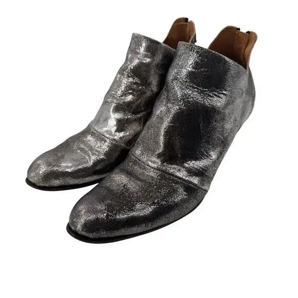 Cydwoq Women's Silver Protest Leather Ankle Bootie‎ Size 39 - Picture 4 of 10